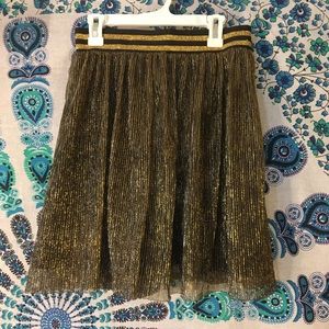 Sparkly gold skirt